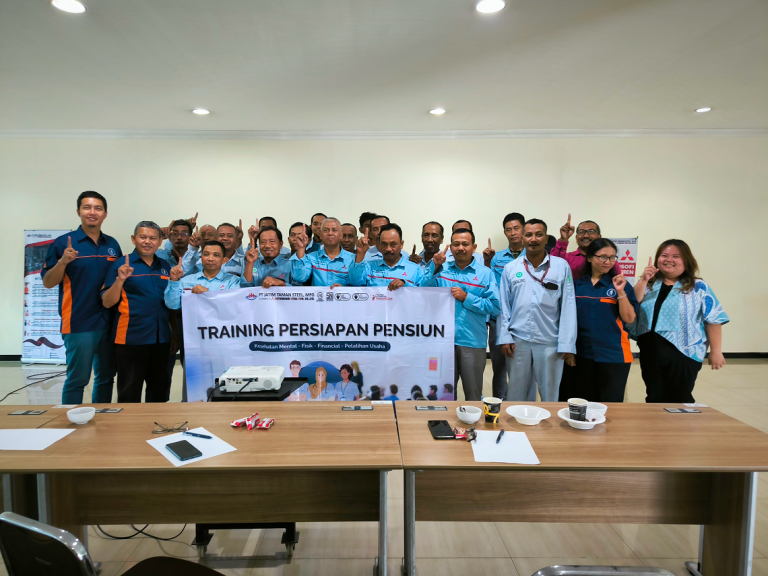 Pusdakota Menjadi Narasumber Training Persiapan Pensiun di PT Jatim Taman Steel, Mfg, Sidoarjo